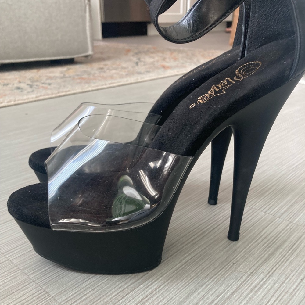 Black 7” seven inch heels!